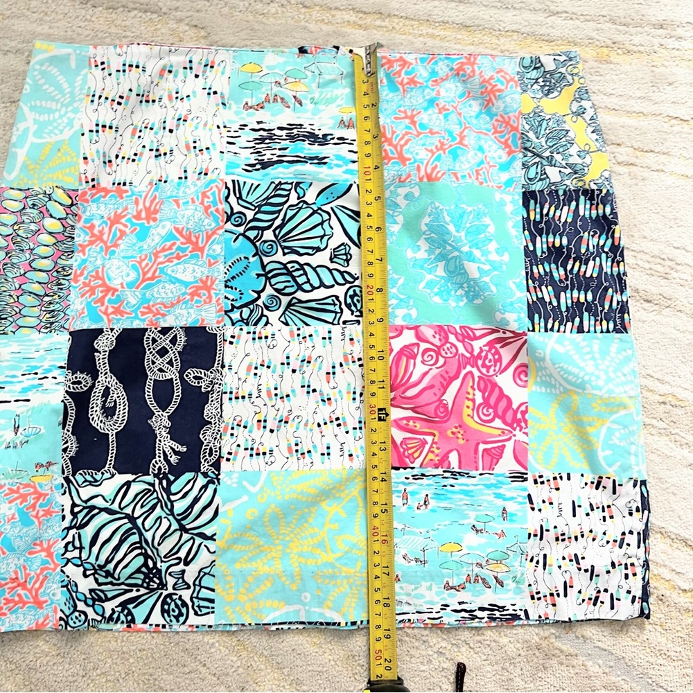 Lilly Pulitzer Patchwork Print Skirt Size 14 - Picture 10 of 10